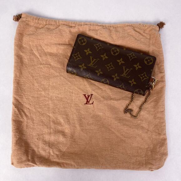 LOUIS VUITTON Portefeuille Accordion Long Wallet Monogram Brown - Picture 10 of 11